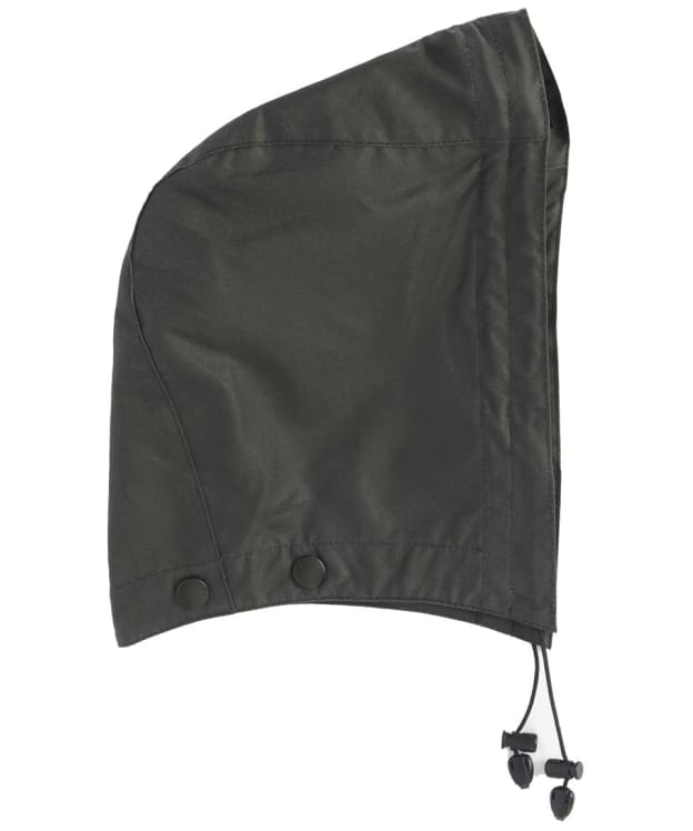 Barbour Waxed Cotton Hood (Tartan Lining) - Grey