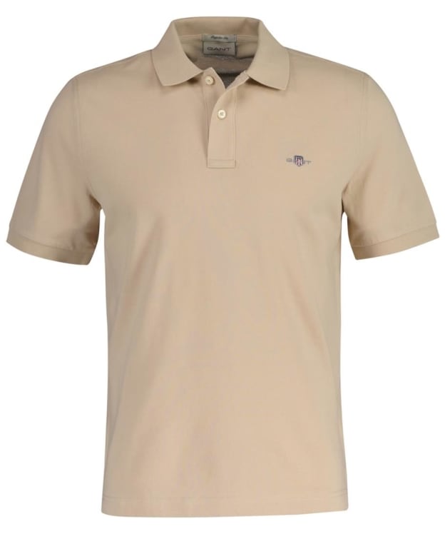 Men's GANT Original Pique Rugger Cotton Polo Shirt - Dry Sand