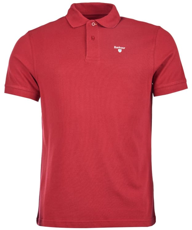 Men's Barbour Sports Polo 215G - Biking Red