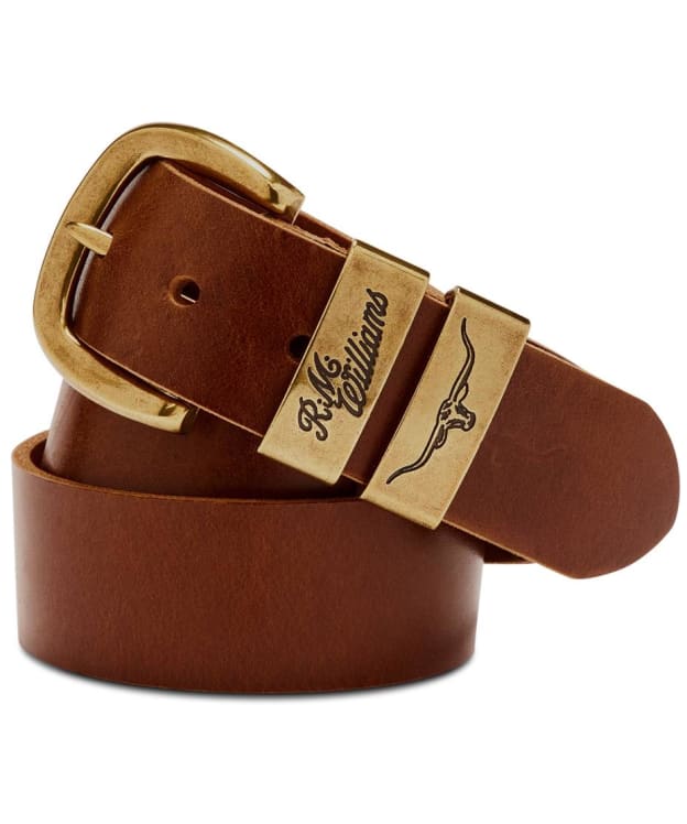 Men's R.M. Williams 1 1/2" Drover Belt - Caramel