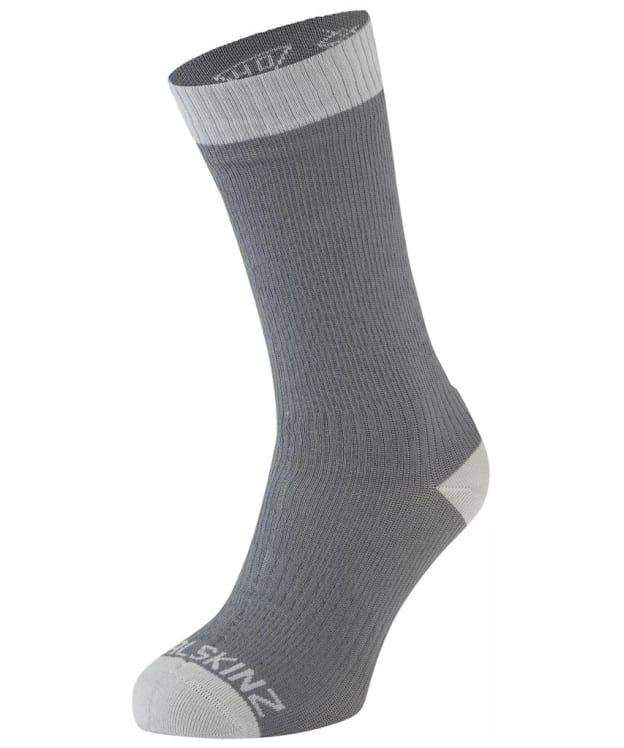 SealSkinz Wiveton Waterproof Warm Weather Mid Length Sock - Grey