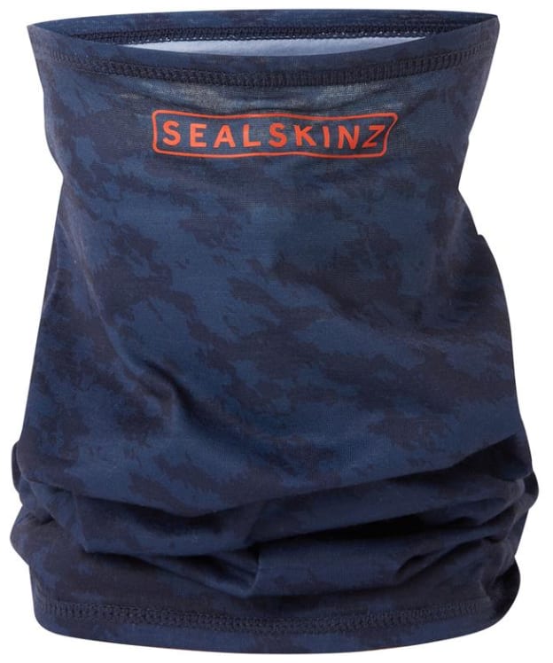 SealSkinz Harpley Water Repellent Camo Neck Warmer - Navy Camo