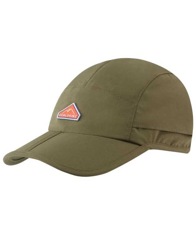 SealSkinz Poringland Waterproof Foldable Peak Plain Hiking Cap - Olive