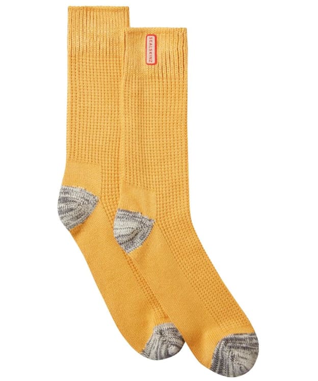 SealSkinz Bradenham Bamboo Mid Length Lightweight Waffle Knit Sock - Yellow