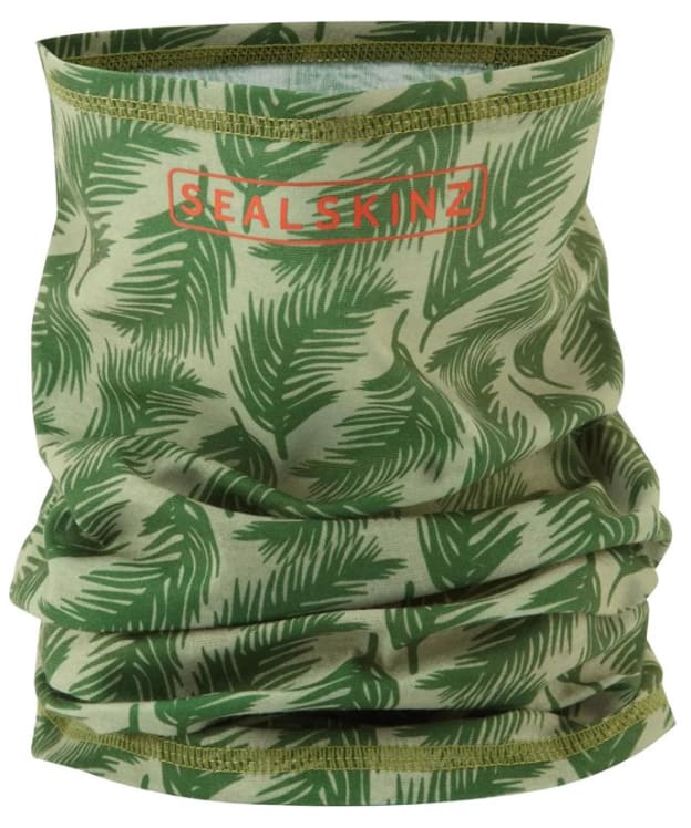 SealSkinz Harpley Water Repellent Printed Neck Warmer - Green Leaf