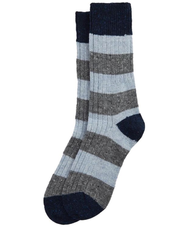 Men’s Barbour Houghton Stripe Socks - Blue / Grey
