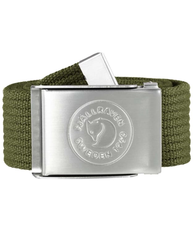 Fjallraven 1966 Logo Canvas Belt - Green