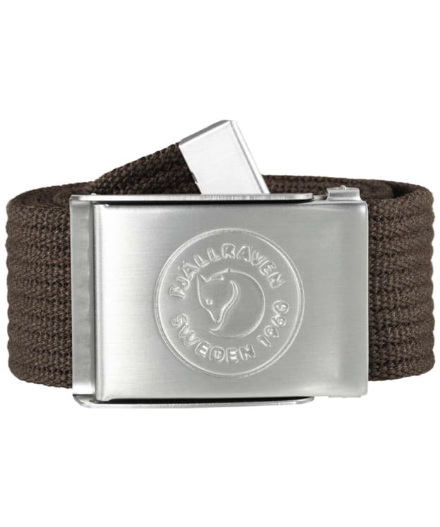 Fjallraven 1966 Logo Canvas Belt - Dark Olive