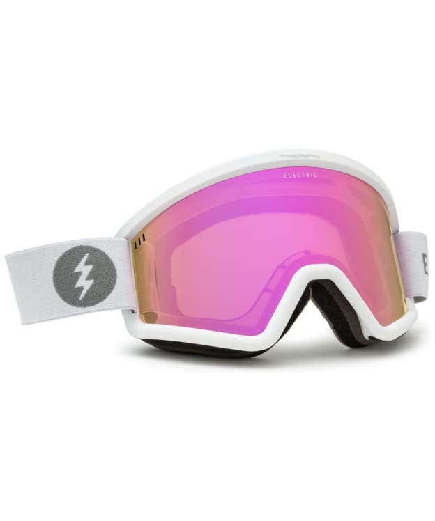 Electric Hex Snow Goggles - White - Pink Chrome