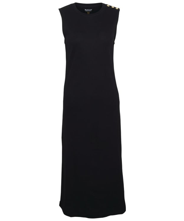 Women's Barbour International Hadfield Sleeveless Rib Midi Dress - New Black