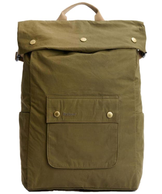 Barbour Transport Foldover Backpack - Dusky Green