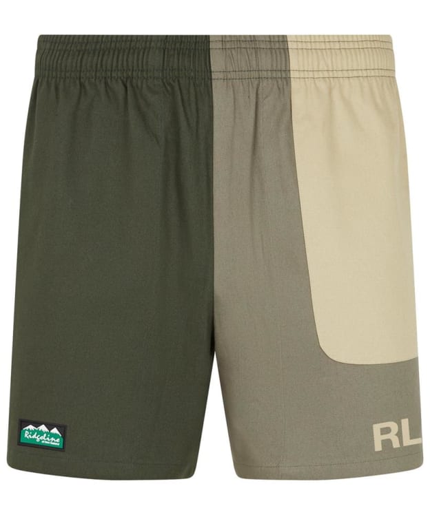 Ridgeline Backslider Shorts - Olive Multi Patchwork