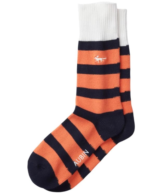 Men's Aubin Horace Socks - Orange Stripe