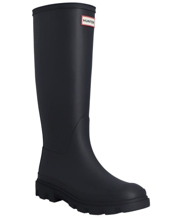 Women's Hunter Downpour Tall Wellington Boots - Hunter Navy