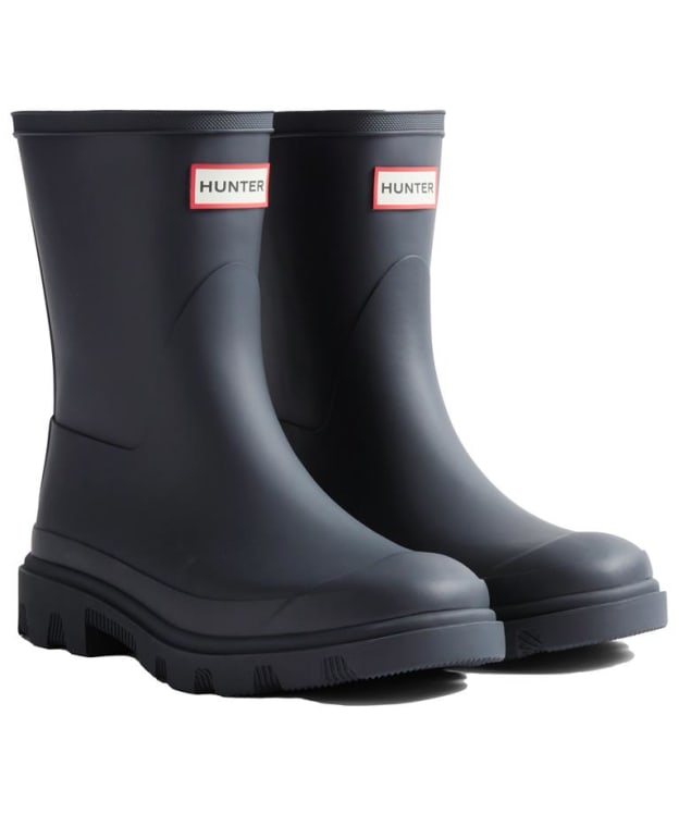 Women's Hunter Downpour Short Wellington Boots - Hunter Navy