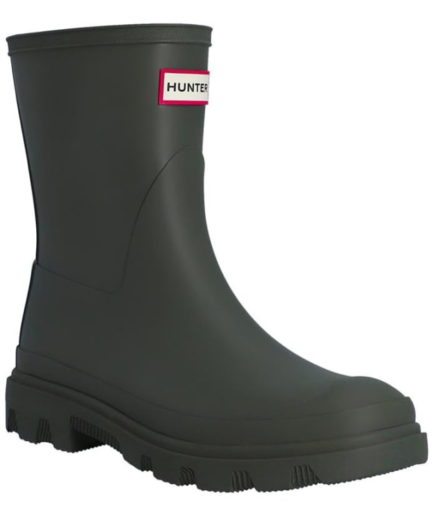 Women's Hunter Downpour Short Wellington Boots - Dark Olive