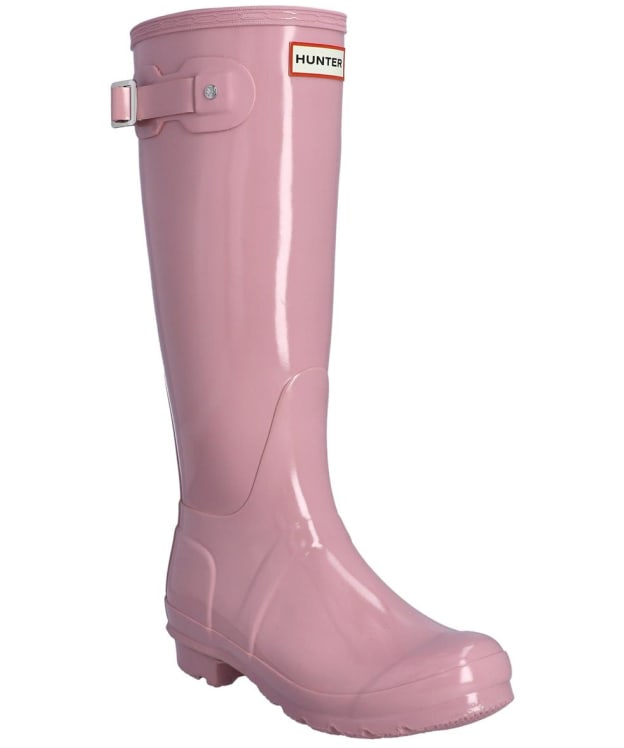 Women's Hunter Original Tall Gloss Wellington Boots - Pink Nectar