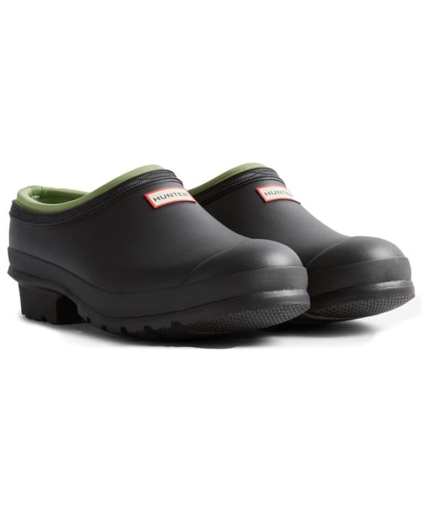Men’s Hunter Gardener Neoprene Lined Waterproof Clogs - Black