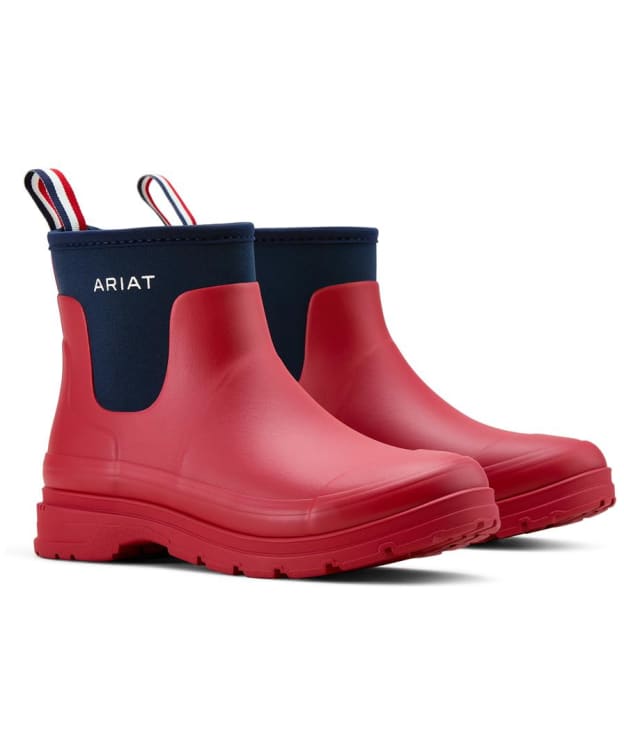 Women's Ariat Kelmarsh Shortie Wellington Boots - Team Red / Navy