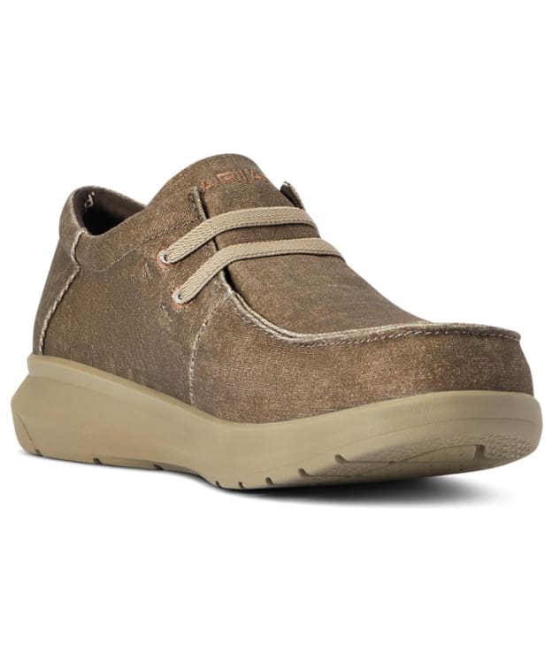Men's Ariat Hilo Lightweight Casual Shoes - Brown Canvas