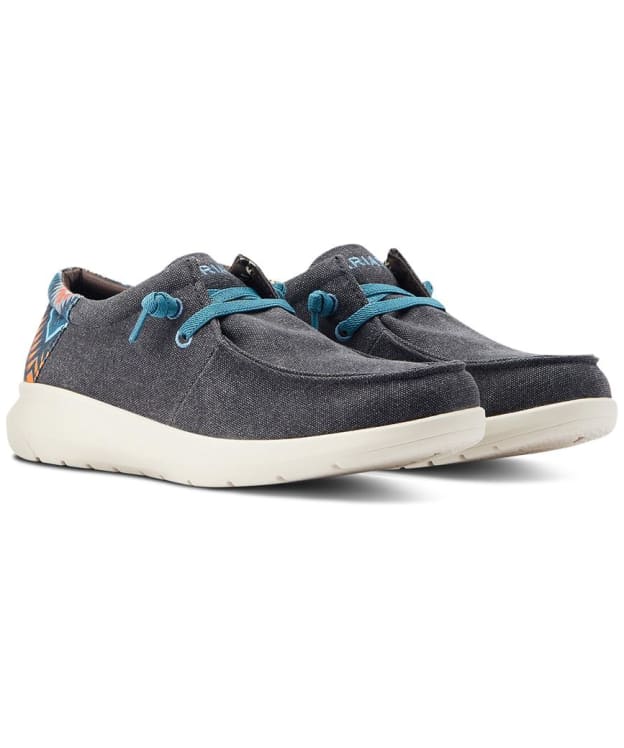 Men's Ariat Hilo Lightweight Casual Shoes - Charcoal / Blue