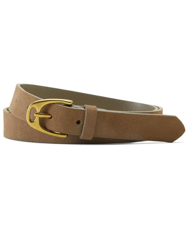 Women's Ariat Hunter Suede Belt - Tan Suede