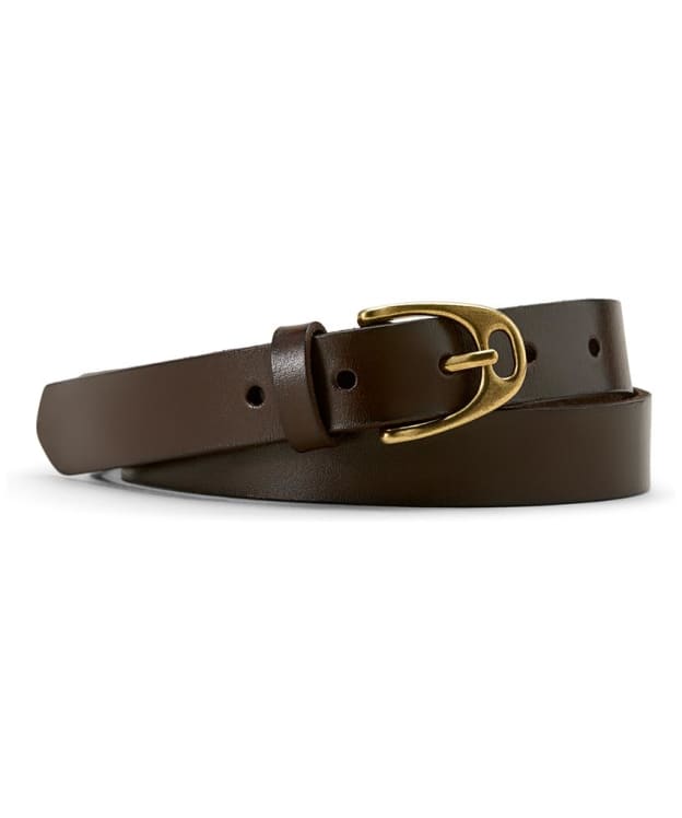Women's Ariat Hunter Leather Belt - Chocolate