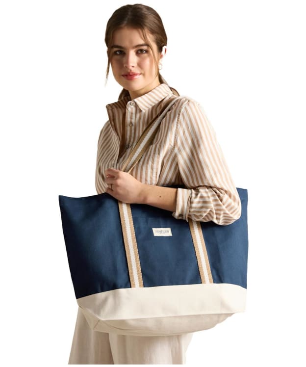 Women’s Joules Promenade Beach Bag - Navy