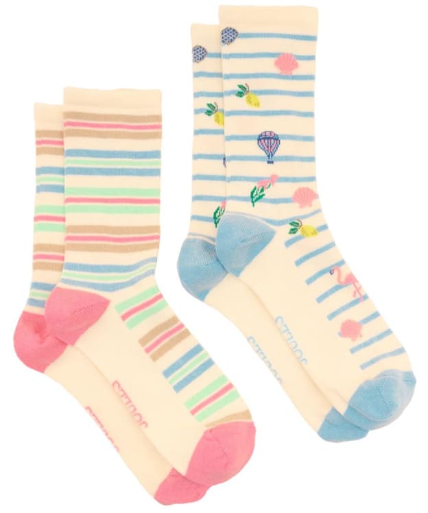 Women's Joules Everyday Socks - 2 Pack - Summer Icons
