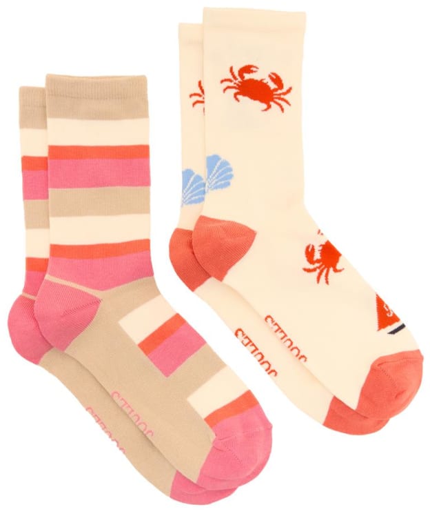 Women's Joules Everyday Socks - 2 Pack - You Float My Boat