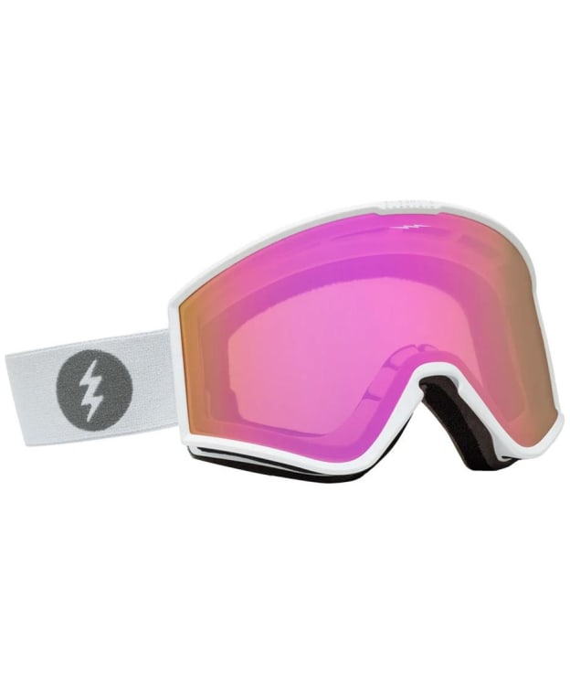 Electric Kleveland Snow Goggles - Matte White - Pink Chrome