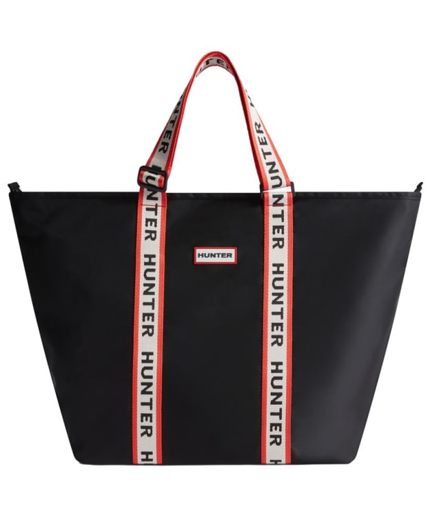Women's Hunter Robertson Jacquard Webbing Shopper Tote Bag - Black