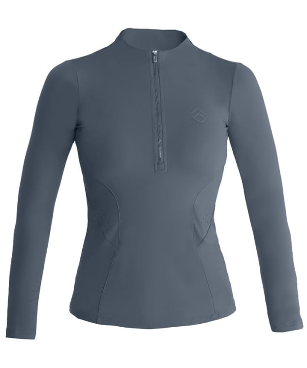 Women's Aztec Diamond Long Sleeve Base Layer - Petrol