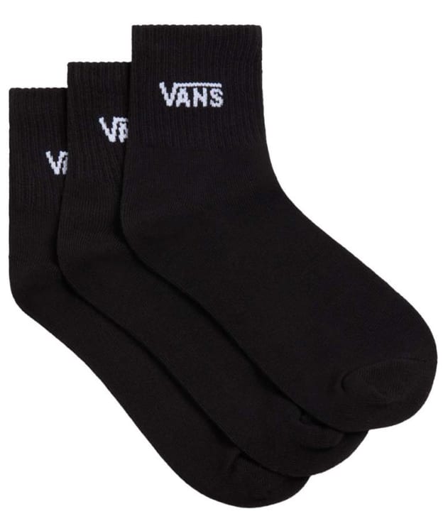 Women's Vans Classic Half Crew Socks - 3 Pack - Black
