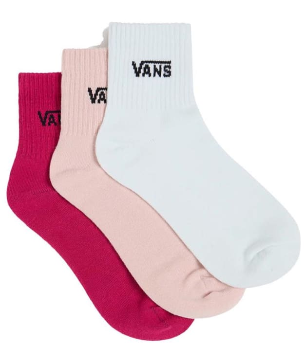 Women's Vans Classic Half Crew Socks - 3 Pack - Cherries Jubilee