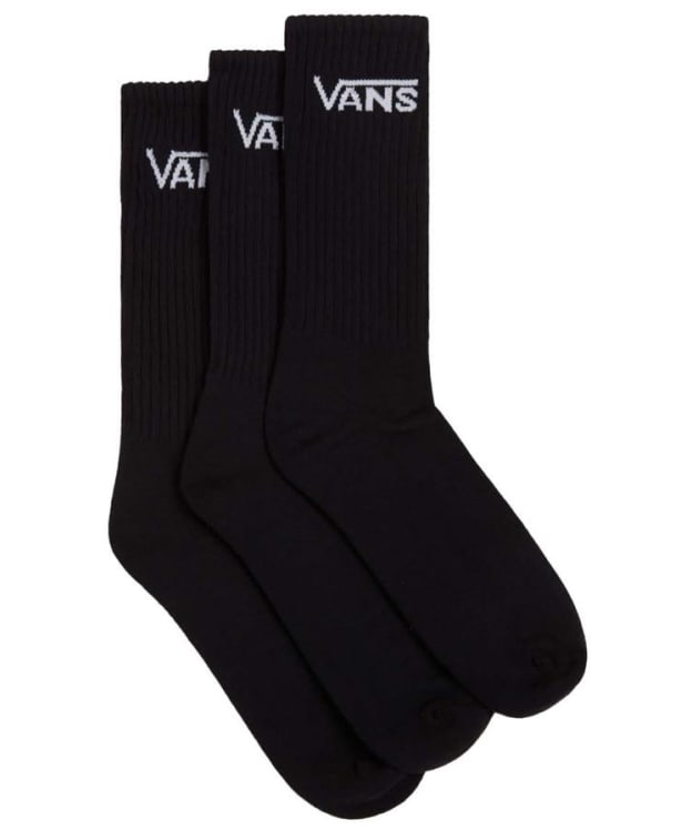 Men's Vans Classic Crew Socks - 3 Pack - Black
