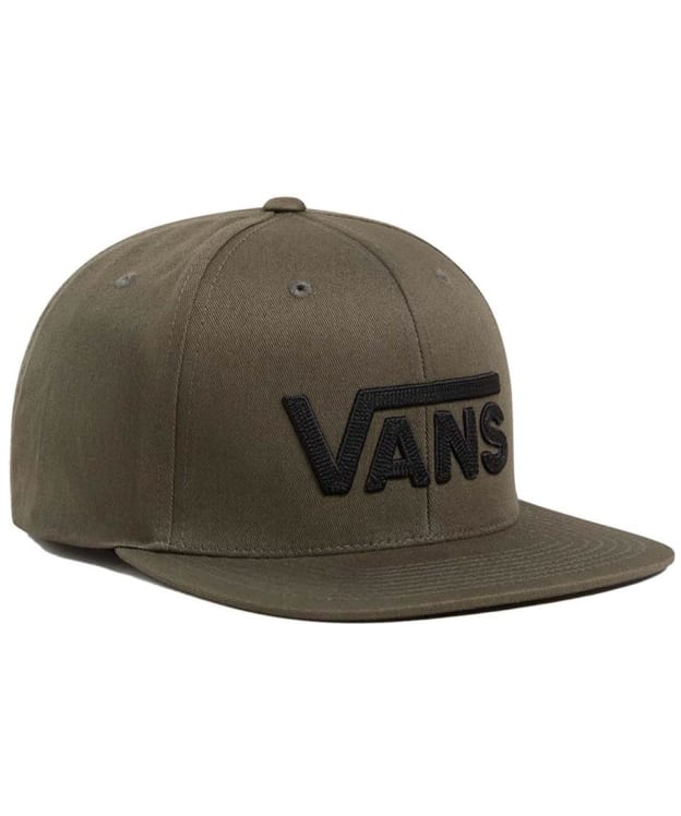 Men's Vans Drop V Logo Snapback Cap - Loden Green