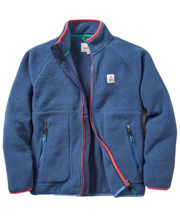 Women’s Passenger Clothing Fairbanks 2.0 Full Zip Recycled Sherpa Fleece - Dark Denim