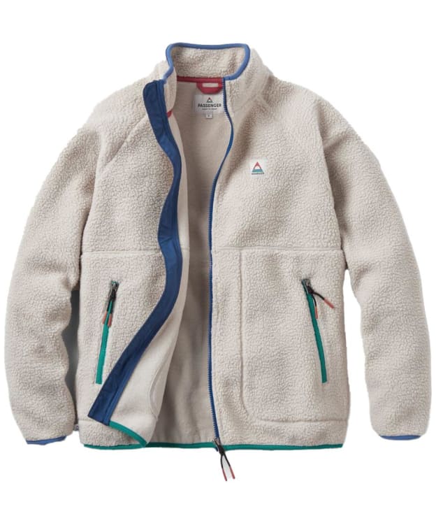 Women’s Passenger Clothing Fairbanks 2.0 Full Zip Recycled Sherpa Fleece - Oatmeal