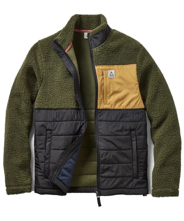 Men's Passenger Clothing Born Explorer Recycled Polar-Lined Sherpa Fleece - Khaki