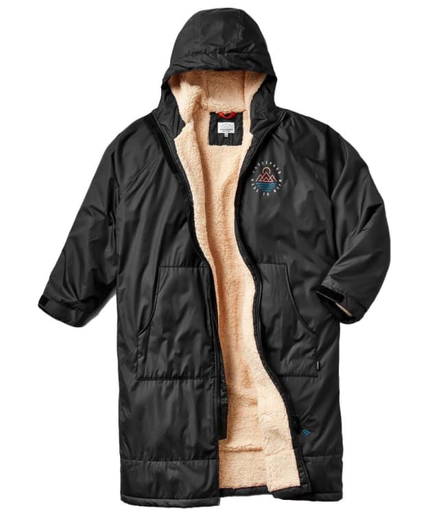 Passenger Clothing Escapism Recycled Sherpa Lined Changing Robe - Black