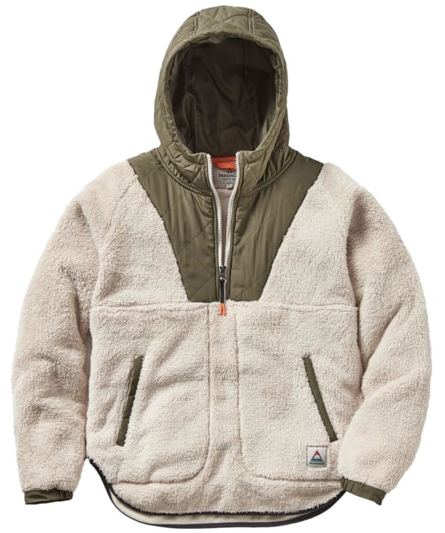 Women's Passenger Clothing Beaumont Recycled Sherpa Hooded Fleece - Warm Ivory