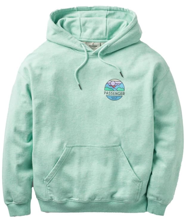 Women's Passenger Clothing Laidback Graphic Organic Hoodie - Aqua Marl
