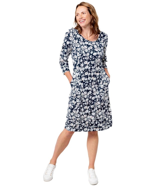Women's Lily & Me Uplands 3/4 Sleeve Dress - Navy