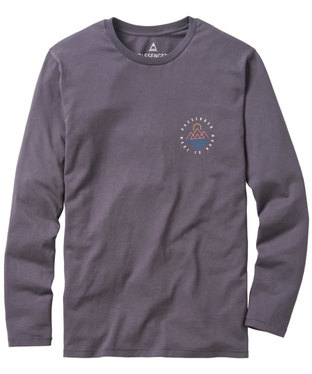 Men’s Passenger Clothing Escapism Recycled Long Sleeve T-Shirt - Faded Black