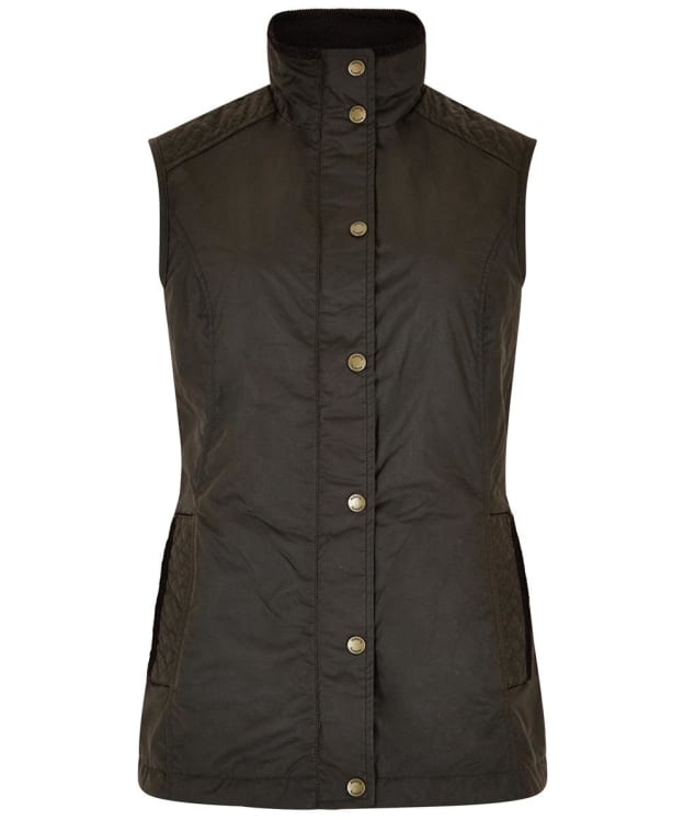 Women’s Dubarry Pakenham Wax Cotton Gilet - Verdi Gris