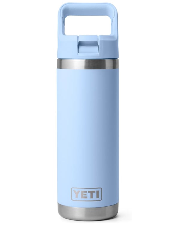 YETI Rambler 18oz Stainless Steel Vacuum Insulated Leakproof Colour Straw Bottle - Big Sky Blue