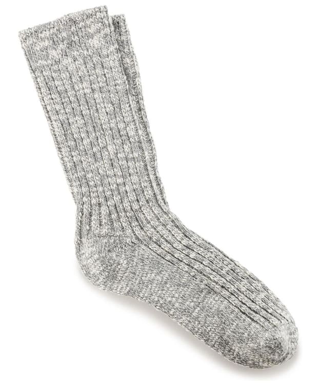 Men's Birkenstock Cotton Slub Socks - Grey / White