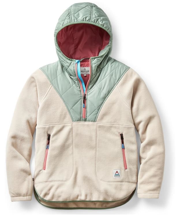 Women's Passenger Clothing Juana Recycled Polar Hooded Fleece - Oatmeal