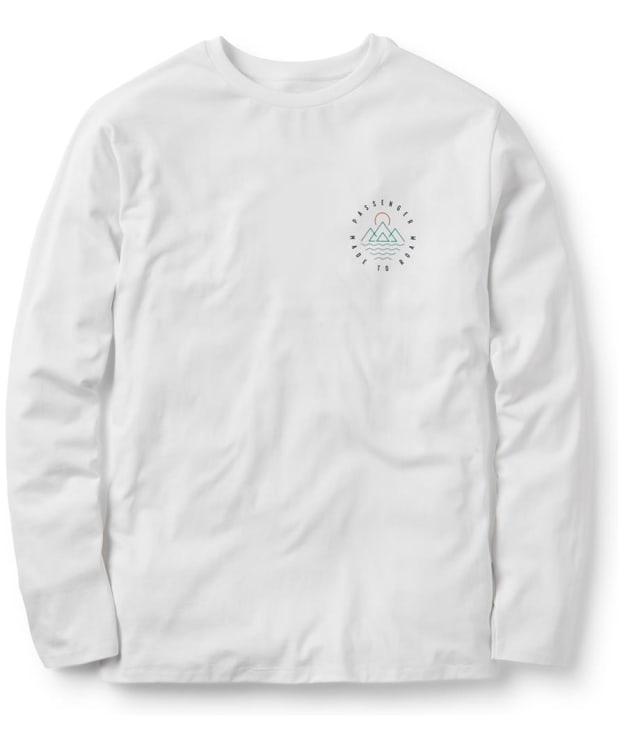 Men’s Passenger Clothing Escapism Recycled Long Sleeve T-Shirt - White